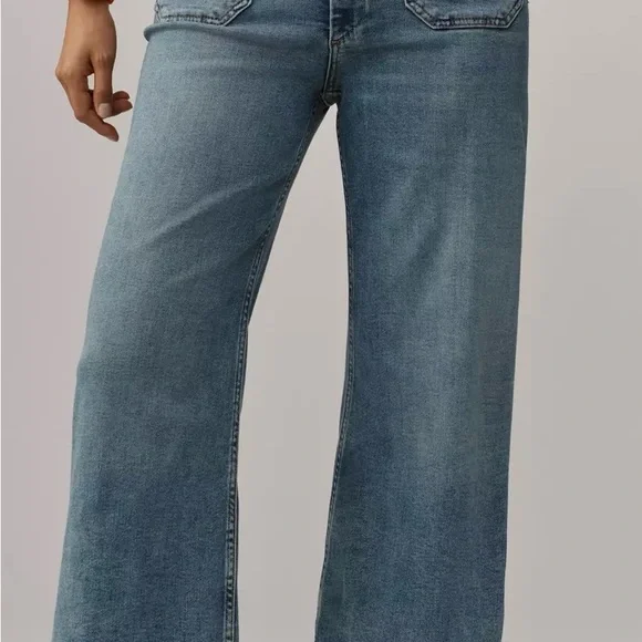 NWT The Colette Crop High-Rise Wide-Leg Jeans by Maeve, Size 26 - Picture 2 of 9
